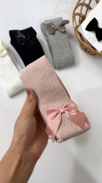 جوراب شلواری کبریتی پاپیون ساتن