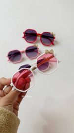 عینک وارداتی پاپیون طلایی - تصویر 2